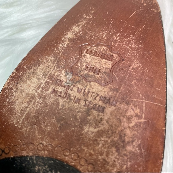 Sale!  BOGO. Stuart Weitzman VTG Brown Leather Snake Pump Sz 7 - Picture 7 of 9